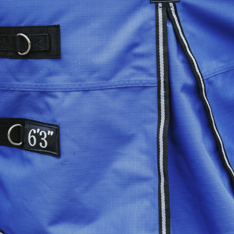 Equithème - Couverture Tyrex Aisance 1200D High neck bleu roi 50g | - Ohlala