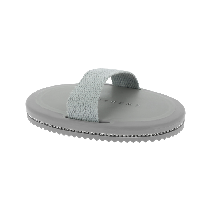 Equithème - Etrille Je t'aime strass gris | - Ohlala