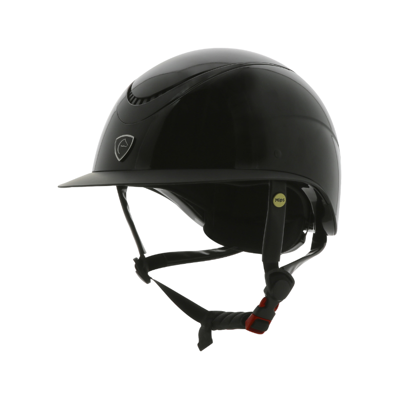 Equithème - Casque Wings noir brillant | - Ohlala