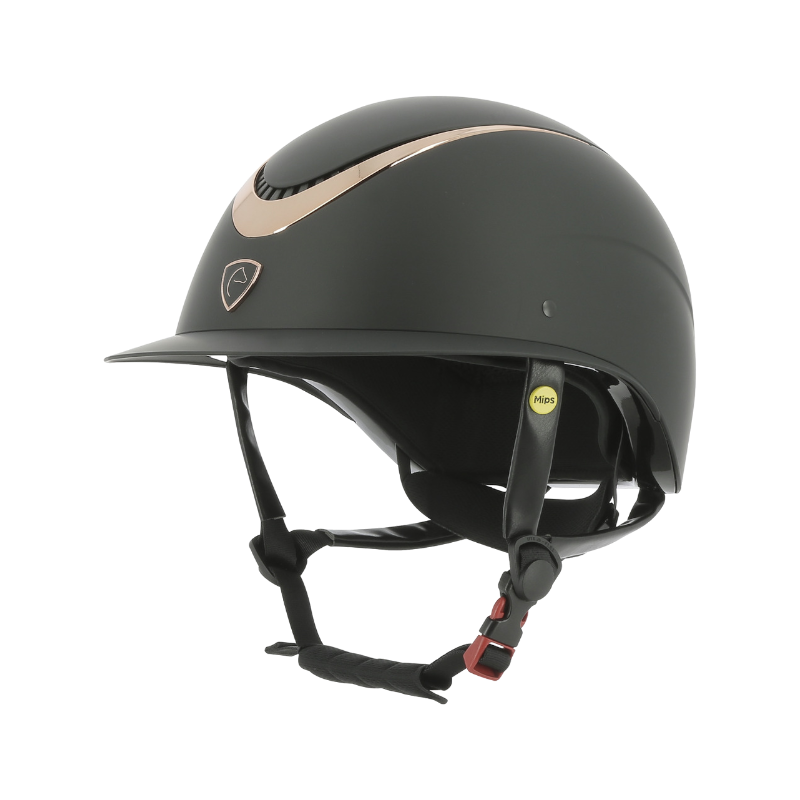 Equithème - Casque Wings rose gold/ noir | - Ohlala