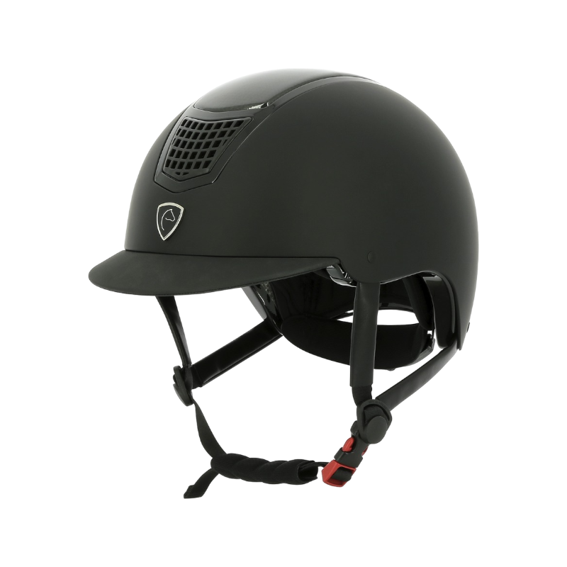 Equithème - Casque d'équitation Airy noir carbone/ noir | - Ohlala