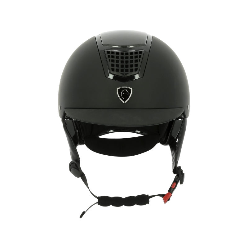 Equithème - Casque d'équitation Airy noir carbone/ noir | - Ohlala