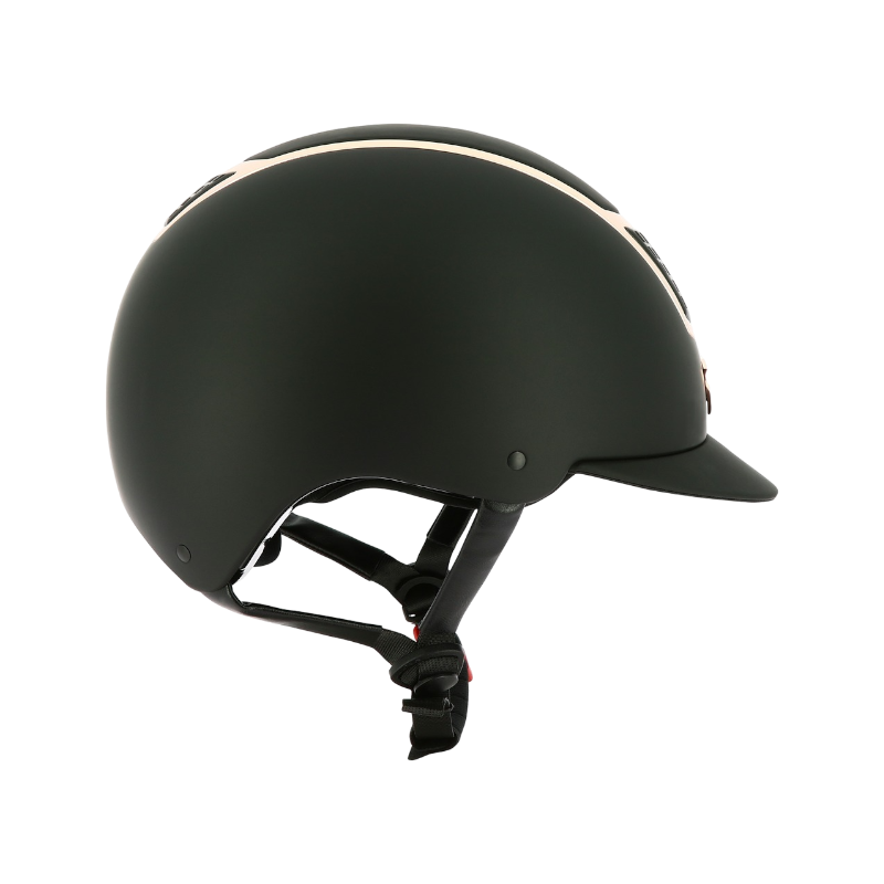 Equithème - Casque d'équitation Airy rose gold/ noir | - Ohlala
