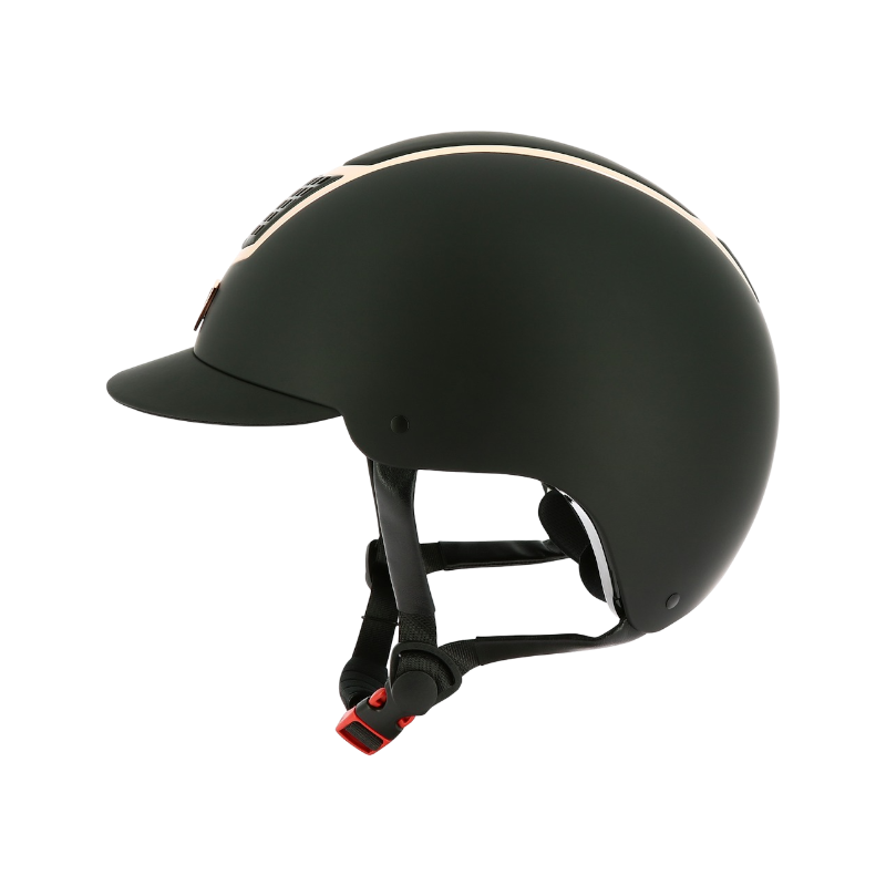 Equithème - Casque d'équitation Airy rose gold/ noir | - Ohlala