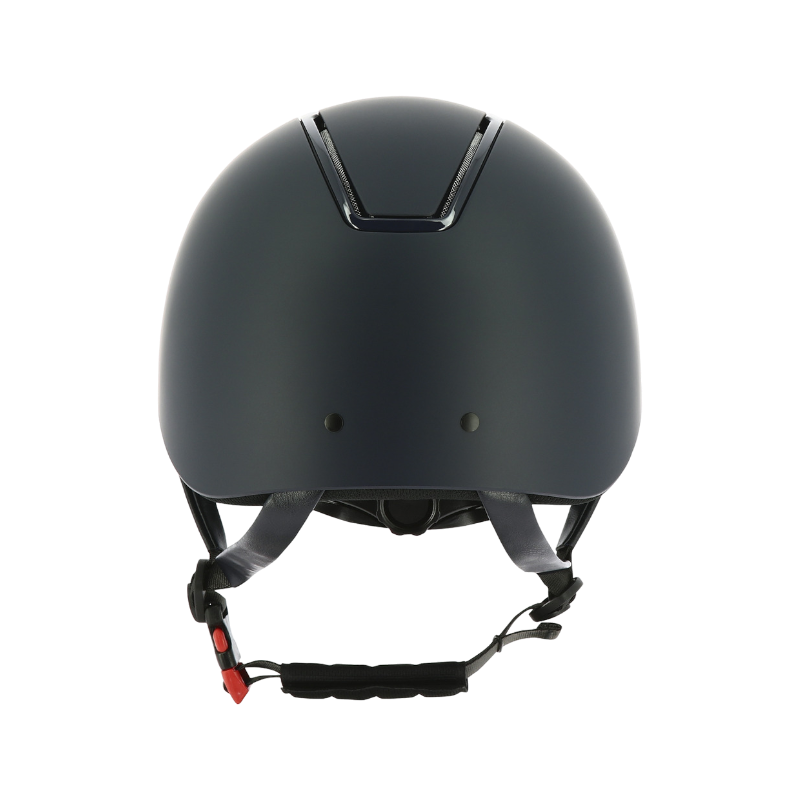 Equithème - Casque d'équitation visière large Glint matt bleu | - Ohlala