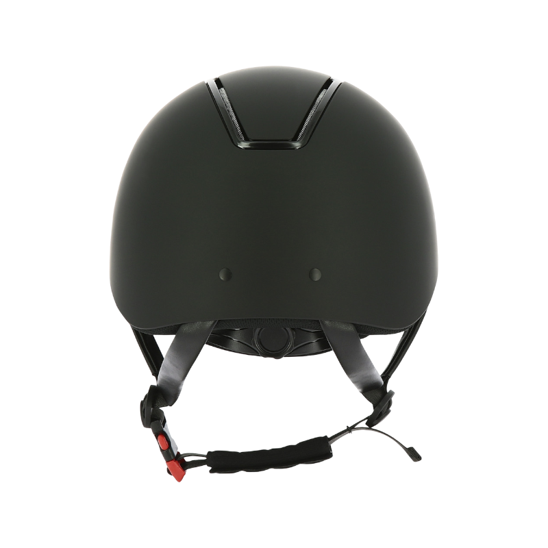 Equithème - Casque d'équitation visière large Glint matt noir | - Ohlala