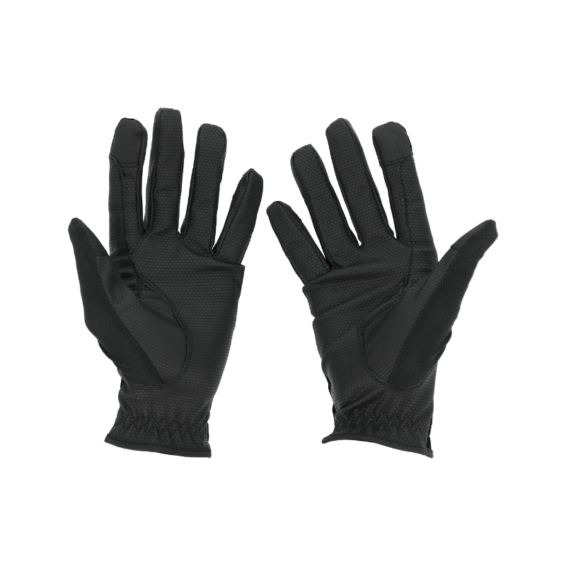 Equithème - Gants Aragon noir | - Ohlala