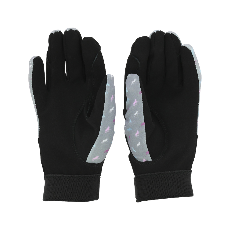 Equithème - Gants Maelle enfant gris | - Ohlala