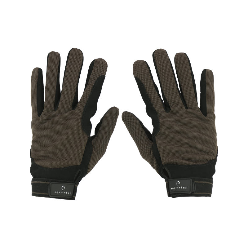Equithème - Gants Mesnil brun | - Ohlala