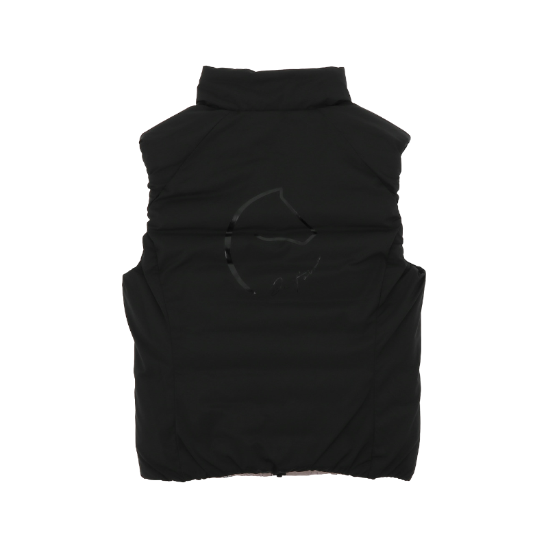 Equithème - Gilet sans manches reversible femme Lilia JTM noir/ rose | - Ohlala
