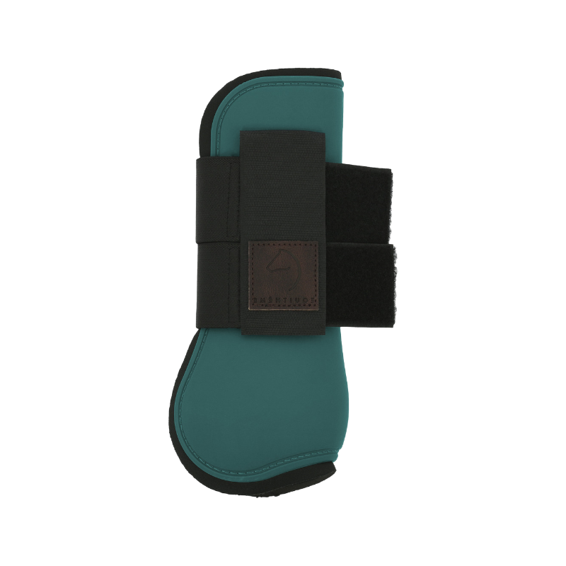 Equithème - Guêtres protège-tendons bleu canard | - Ohlala