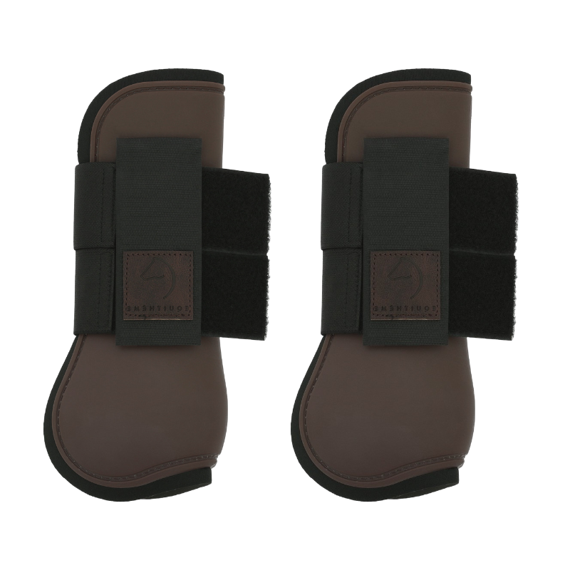 Equithème - Guêtres protège-tendons marron | - Ohlala