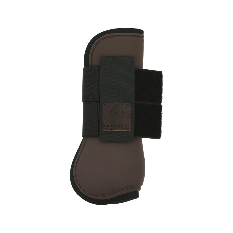 Equithème - Guêtres protège-tendons marron | - Ohlala