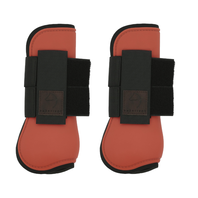 Equithème - Guêtres protège-tendons orangeade | - Ohlala