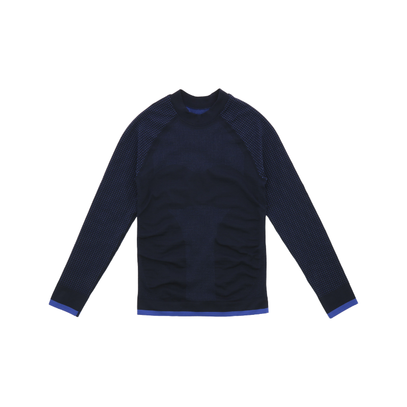 Equithème - T-shirt manches longues femme Seamless Marie marine | - Ohlala