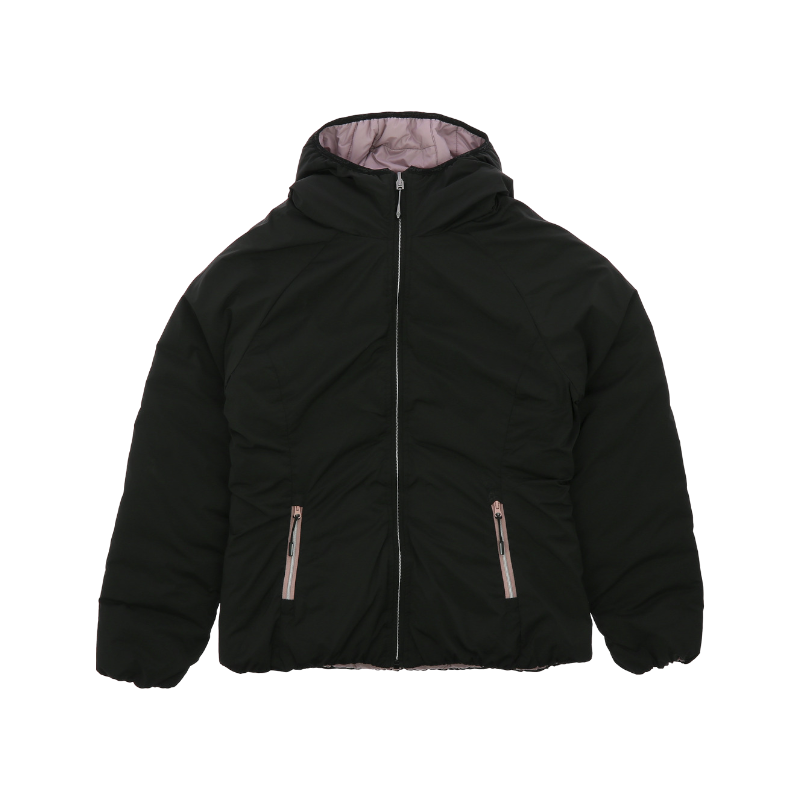 Equithème - Veste matelassée reversible femme Lutha JTM noir/ rose | - Ohlala