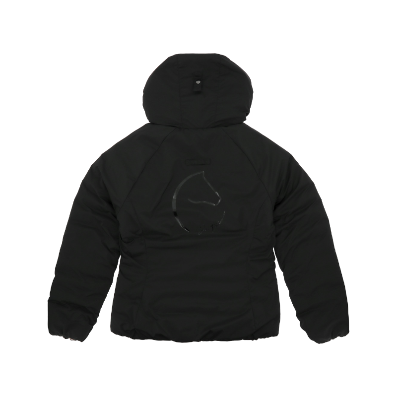 Equithème - Veste matelassée reversible femme Lutha JTM noir/ rose | - Ohlala