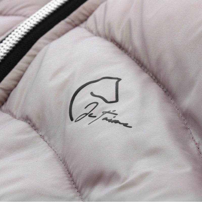 Equithème - Veste matelassée reversible femme Lutha JTM noir/ rose | - Ohlala