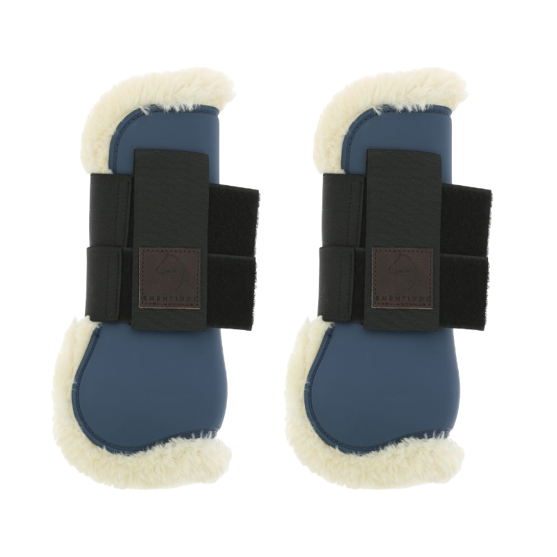 Equithème - Guêtres Boa marine | - Ohlala