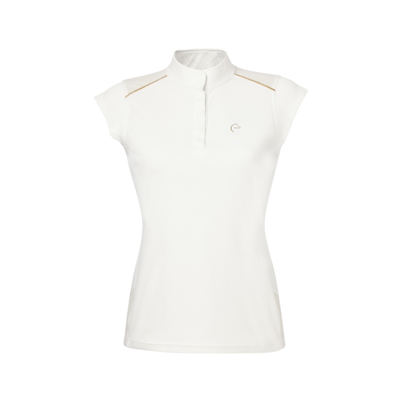 Equithème - Polo de concours junior Brussel blanc | - Ohlala