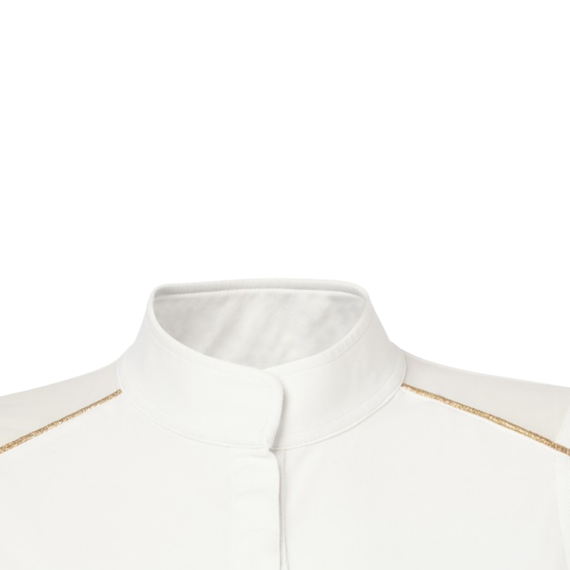 Equithème - Polo de concours junior Brussel blanc | - Ohlala