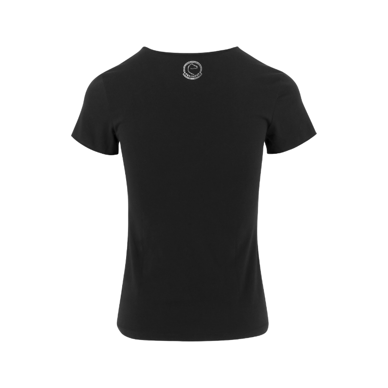 Equithème - T-shirt manches courtes femme Rehane édition "Je t'aime" noir | - Ohlala