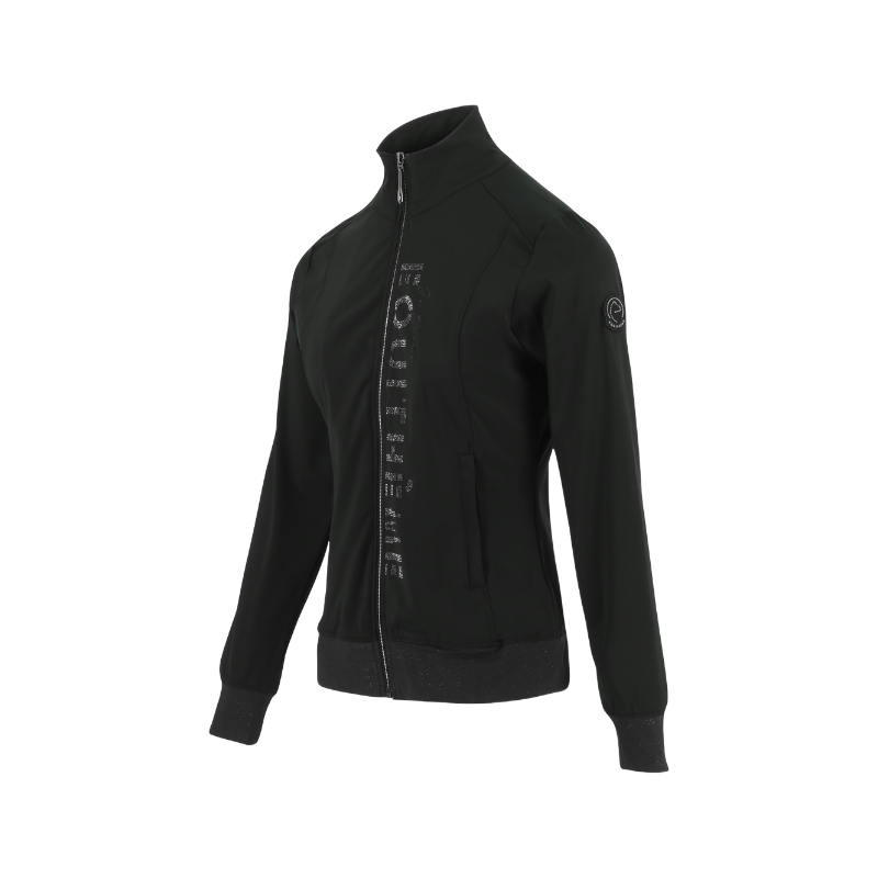 Equithème - Veste manches longues femme Charlene édition "Je t'aime" gris anthracite | - Ohlala