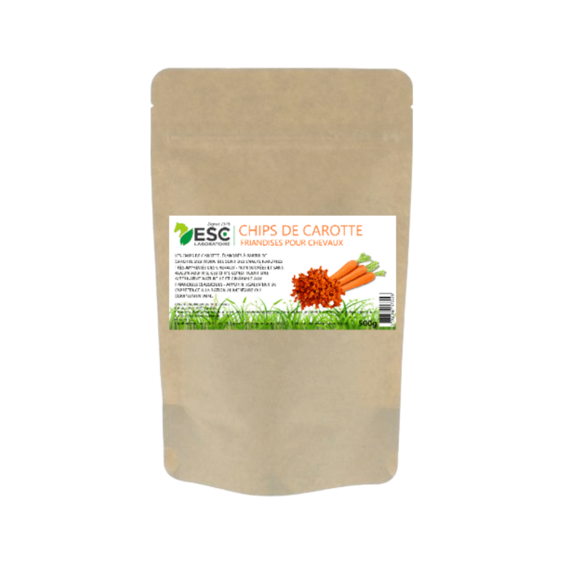 ESC Laboratoire - Friandises pour chevaux sans sucres et naturelles Chips de carotte | - Ohlala