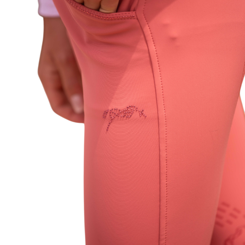 Eden by Pénélope - Pantalon d'équitation fille Élégance vieux rose | - Ohlala