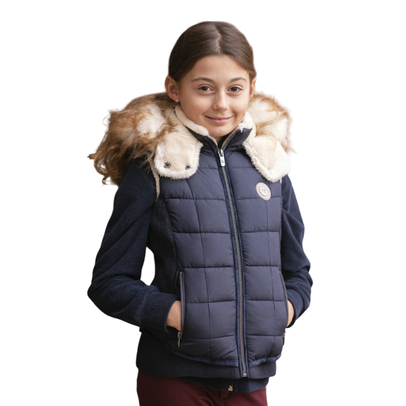 Eden by Pénélope - Doudoune sans manches enfant Newroge marine | - Ohlala