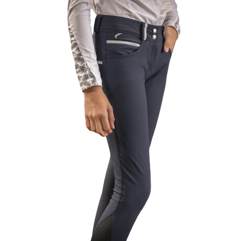 Eden by Pénélope - Pantalon d'équitation enfant Fun marine | - Ohlala
