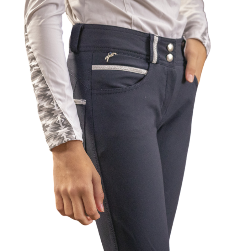 Eden by Pénélope - Pantalon d'équitation enfant Fun marine | - Ohlala