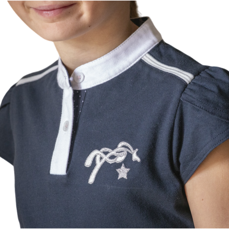 Eden by Pénélope - Polo manches courtes enfant Evrim marine | - Ohlala