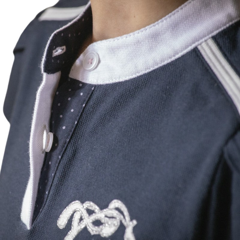 Eden by Pénélope - Polo manches courtes enfant Evrim marine | - Ohlala