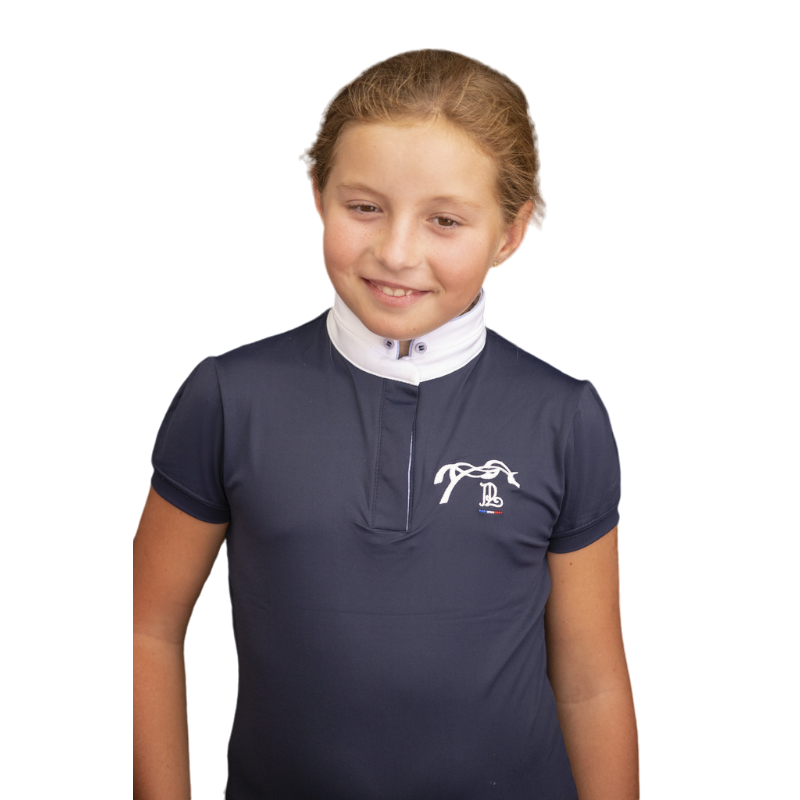 Eden by Pénélope - Polo manches courtes enfant Madrid marine | - Ohlala