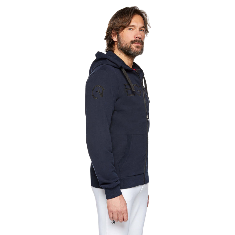 Ego7 - Sweat zippé manches longues homme After-riding marine | - Ohlala
