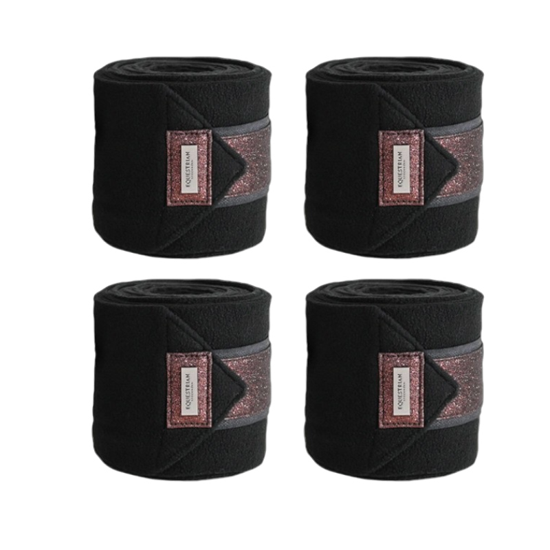 Equestrian Stockholm - Bandes de polo Mahogany Glimmer (x4) | - Ohlala