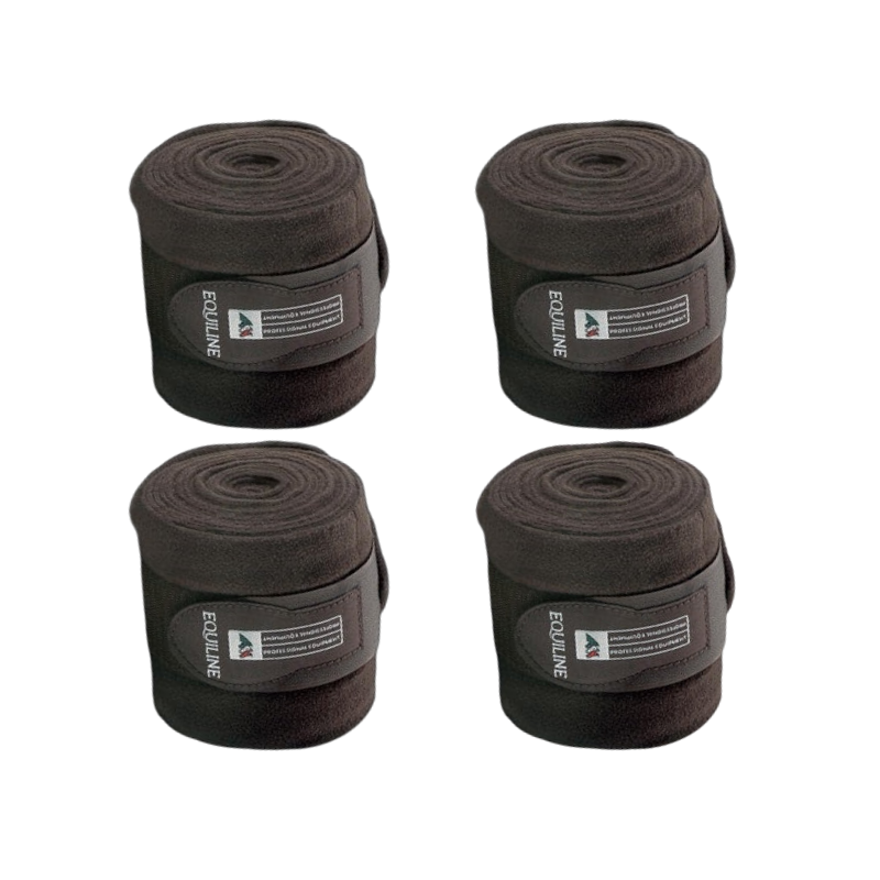 Equiline - Bandes de polo marron (x4) | - Ohlala