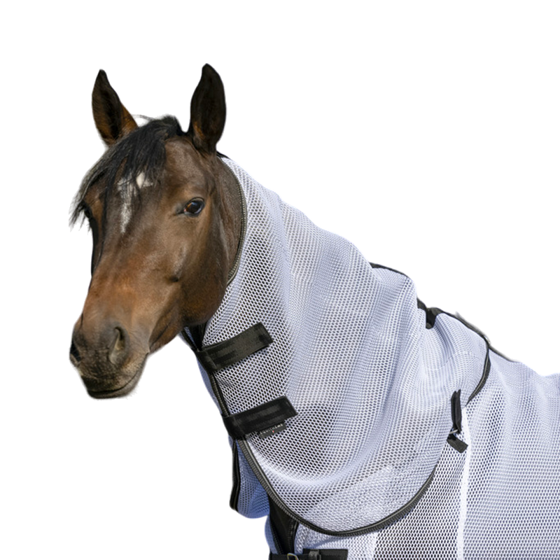 Equithème - Couvre-cou 3d mesh blanc | - Ohlala