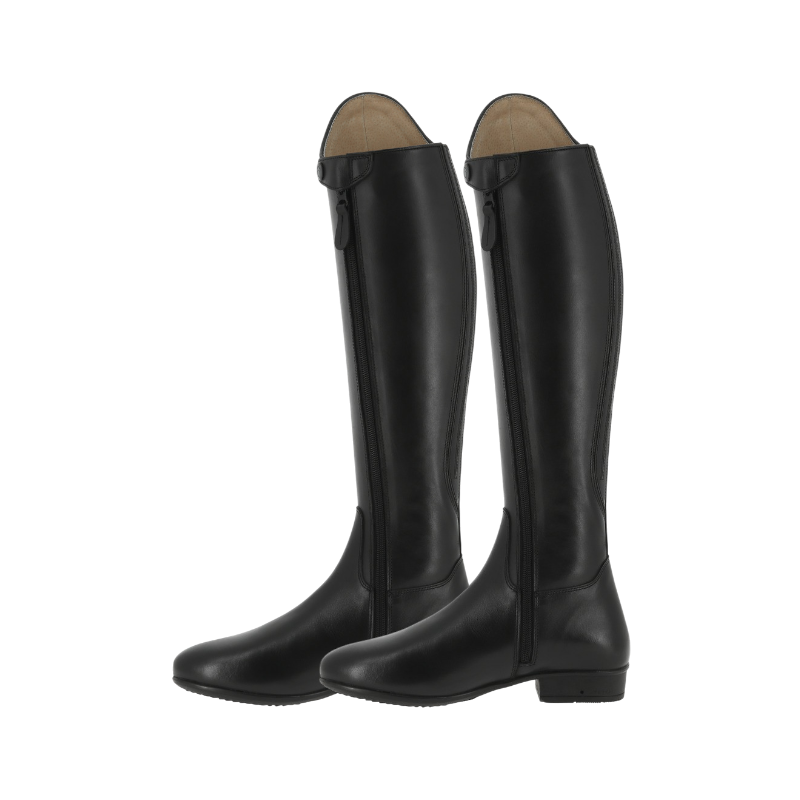 Equithème - Bottes d'équitation en cuir Versailles tige haute noir | - Ohlala