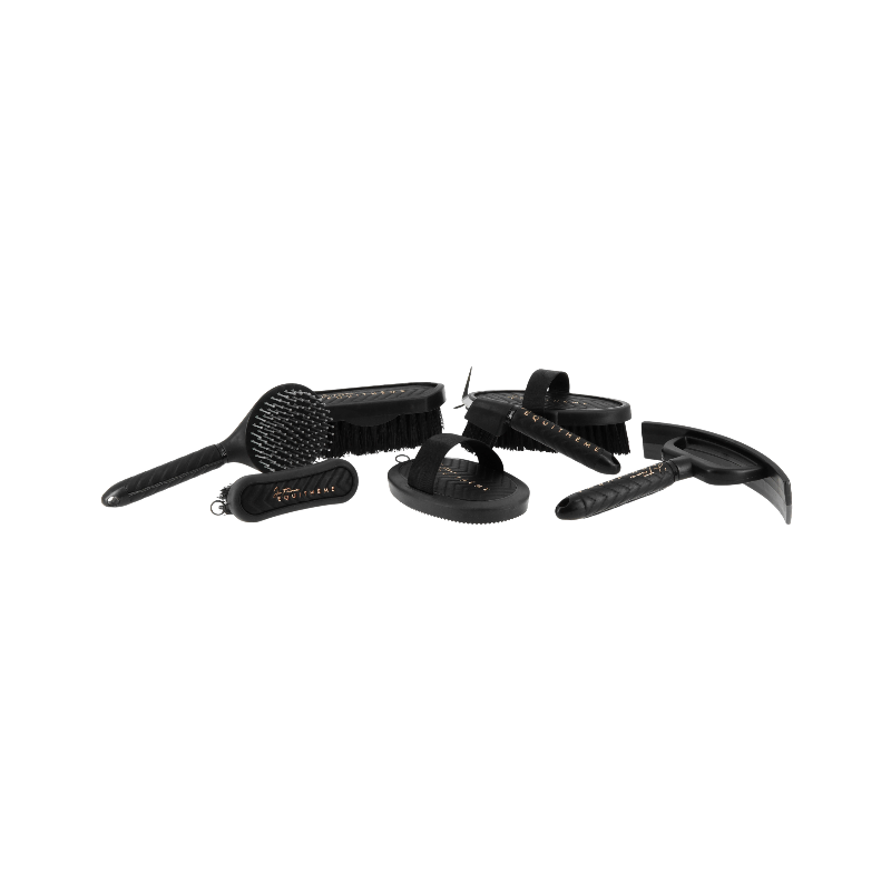 Equithème - Couteau de chaleur Je t'aime noir/ rose gold | - Ohlala