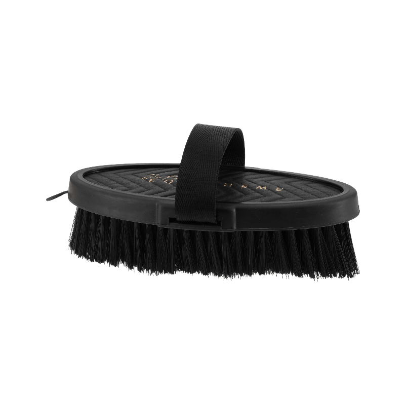 Equithème - Brosse douce Je t'aime noir/ rose gold | - Ohlala