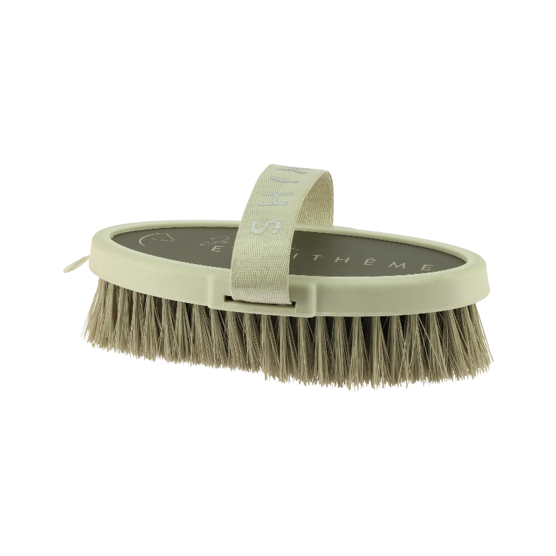 Equithème - Brosse douce Je t'aime taupe | - Ohlala