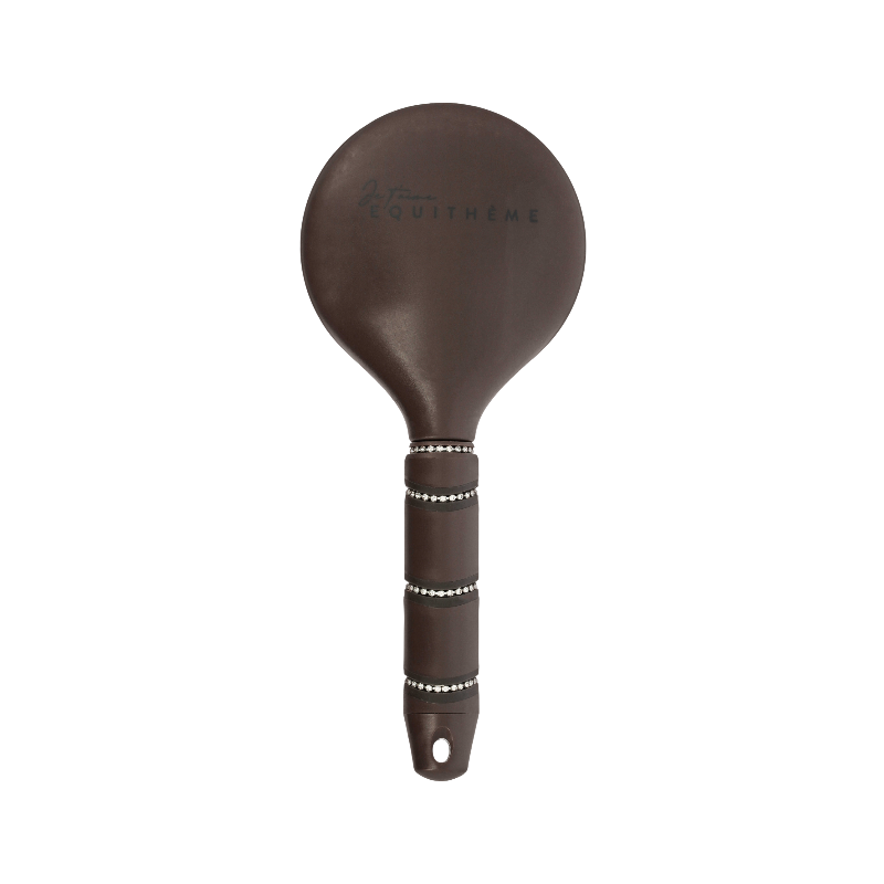 Equithème - Brosse à crinière Je t'aime strass brun | - Ohlala