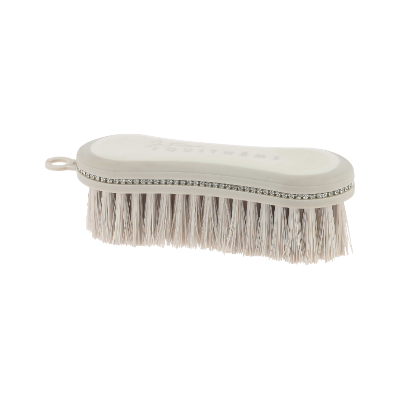 Equithème - Brosse de tête Je t'aime strass beige | - Ohlala