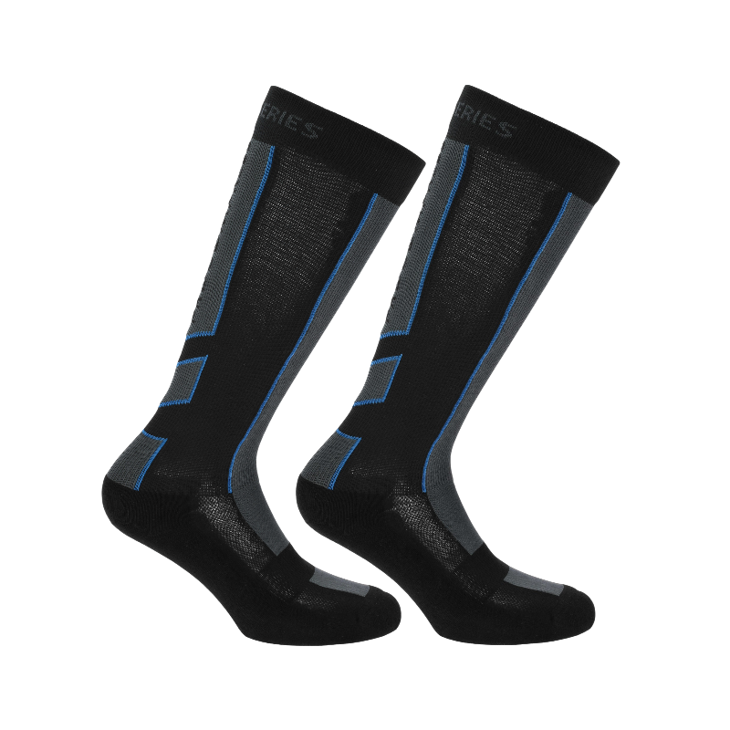 Equithème - Chaussettes Performance noir/ bleu (x1) | - Ohlala