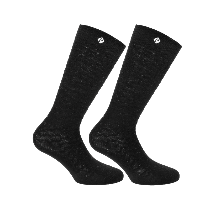 Equithème - Chaussettes Yasmine noir (x1) | - Ohlala