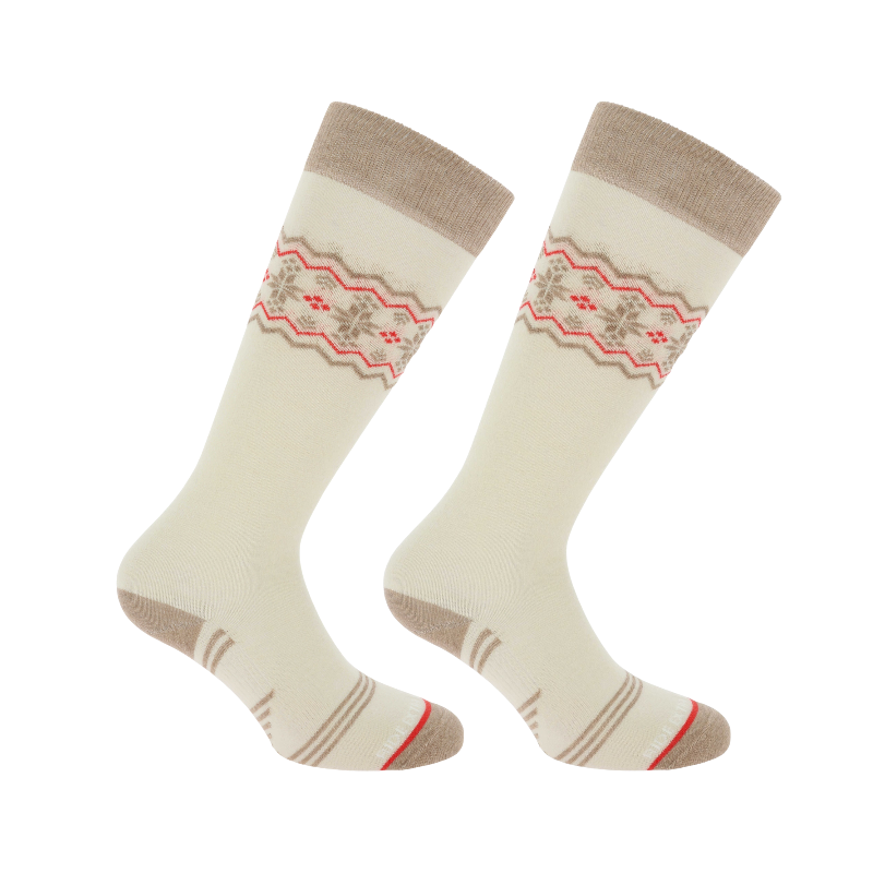 Equithème - Chaussettes d'équitation Frida beige | - Ohlala