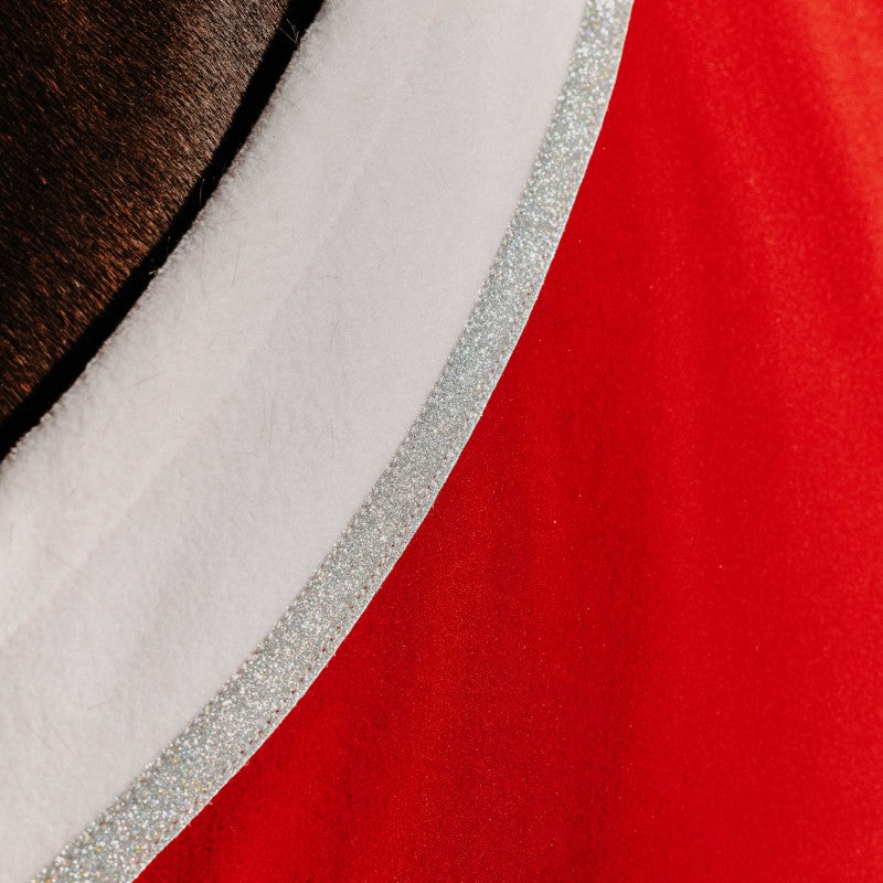 Equithème - Chemise polaire Xmas rouge | - Ohlala