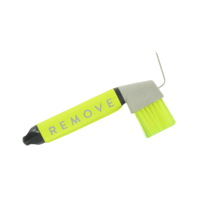 Equithème - Cure-pieds Je t'aime jaune fluo | - Ohlala